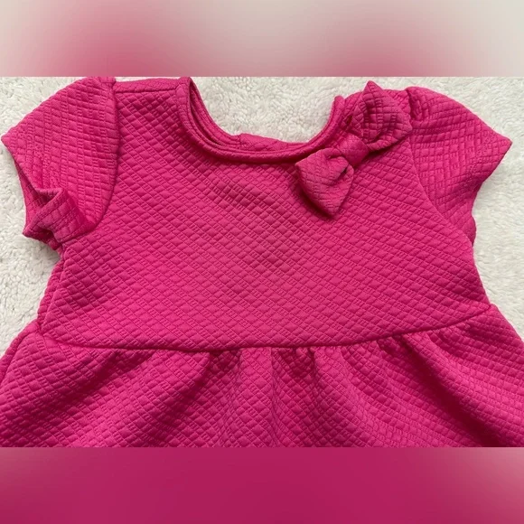 Pink dress with bow 3t - Picture 2 of 4